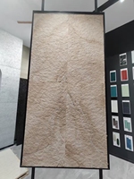 Mur de fond en pierre de travertin en porcelaine douce pierre douce Ultra-mince Flexible extérieur pierre naturelle placage roche grande planche