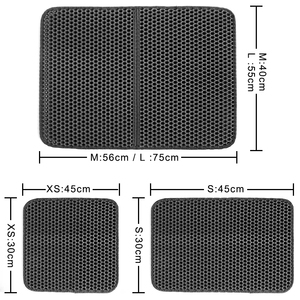Tapis de litière imperméable en EVA pour chats, Double couche, capture des déchets des animaux de compagnie, tapis de nettoyage, produits et accessoires pour chats - Product Image 3