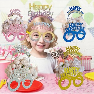 ที่คาดผมวันเกิดลายฮันนี่แอนด์สวีทเนส แว่นตาประดับกลิตเตอร์ ของตกแต่งปาร์ตี้สำหรับเด็กในงานฉลองวันเกิด - Product Image 1