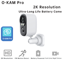 Caméra réseau extérieure 3MP, application Tuya, faible consommation d'énergie, design solaire étanche, batterie rechargeable interne, carte mémoire, CMOS