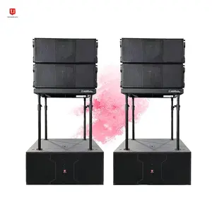 T.I pro speaker baris aktif audio, speaker dua arah 12 inci tahan air sistem suara, peralatan video line array luar ruangan