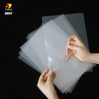 Film de plastification à froid YIDU A4 PET haute transparence, feuilles de plastification autocollantes brillantes, sans machine nécessaire