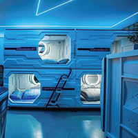 Capsule de lit transversale brevetée pour hôtel