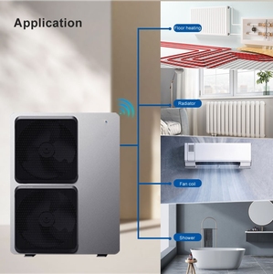 R290พลังงานใหม่ R32 ERP A +++ 15KW 16KW 12KW 20KW 18KW ปั๊มความร้อนจากน้ำ EVI DC อินเวอร์เตอร์ปั๊มความร้อนแหล่งอากาศ - Product Image 2