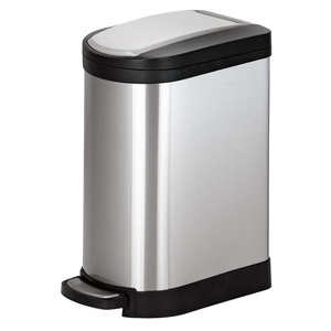 Poubelle en acier inoxydable à commande au <span class=keywords><strong>pied</strong></span> avec revêtement intérieur en plastique pour une gestion pratique des déchets - Product Image 1