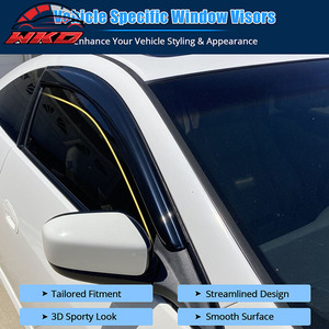 Pare-soleil en acrylique pour Honda Accord 03-07 Coupé 2 portes, déflecteur de pluie, protection des vitres latérales des portes de voiture - Product Image 3