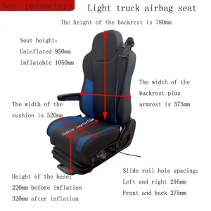 <span class=keywords><strong>Sedili</strong></span> per autocarro con sospensione pneumatica di lusso <span class=keywords><strong>sedili</strong></span> <span class=keywords><strong>sportivi</strong></span> Comfort all'ingrosso sedile per camion leggero - Product Image 2