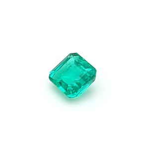 Piedra verde esmeralda colombiana cultivada en laboratorio, aspecto natural, Octágono, 10,50x11,50mm, certificado por terceros para joyería personalizada - Product Image 4