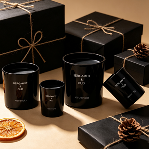 Frasco <span class=keywords><strong>de</strong></span> Vidrio Negro Vacío para Velas, Recipiente para Velas para Bodas, San Valentín, Decoración <span class=keywords><strong>de</strong></span> <span class=keywords><strong>Mesa</strong></span> Navideña, Fiestas, Eventos, Fabricación <span class=keywords><strong>de</strong></span> Velas - Product Image 3