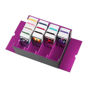 Scatola Porta <span class=keywords><strong>Carte</strong></span> da 2400 Posti per Poke Mon Yugioh One Piece TCG Organizzatore di <span class=keywords><strong>Carte</strong></span> Collezionabili con Blocco RFID e Chiusura a Bottone - Product Image 4