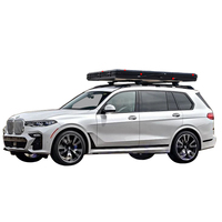 Tente de toit automatique à coque rigide triangulaire pour 1-2 personnes, en alliage d'aluminium Black Warrior pour SUV Jeep 4Runner