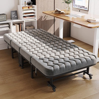 Lit pliant multifonctionnel pour la sieste au bureau, le travail en heures supplémentaires, lit simple, lit d'appoint pour dortoir, hôtel, hôpital