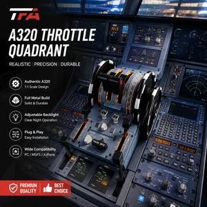 TFA TFA-FJ-YBP ชุดจำลองการบินสำหรับเครื่องบิน Airbus A320 แผงควบคุม MCDU/<span class=keywords><strong>CDU</strong></span> ทำจากอะลูมิเนียมและวัสดุ ABS รองรับ USB สำหรับ VR และ <span class=keywords><strong>X</strong></span> <span class=keywords><strong>Plane</strong></span> 12 - Product Image 1