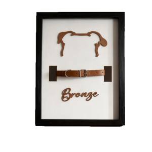 Cadre <span class=keywords><strong>photo</strong></span> commémoratif pour animaux de compagnie avec support et ornement de collier de <span class=keywords><strong>chien</strong></span>, forme rectangulaire, orientation verticale et horizontale - Product Image 5