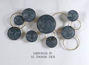 Décoration <span class=keywords><strong>murale</strong></span> <span class=keywords><strong>en</strong></span> <span class=keywords><strong>métal</strong></span> Vente <span class=keywords><strong>en</strong></span> gros 2025 Home Accent 85.73*5.08*50.8CM <span class=keywords><strong>Bleu</strong></span> Blanc Or Décoration <span class=keywords><strong>en</strong></span> <span class=keywords><strong>métal</strong></span> pour mur - Product Image 3
