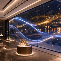 Écran LED transparent sur mesure pour projets publicitaires sur vitrine