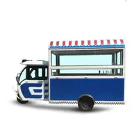 Mobil çin sokak sürüş elektrikli dondurucu taşıma gıda sepeti kamyon tam mutfak barbekü satış için