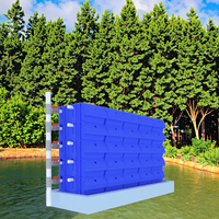 Boîte verticale d'élevage de crabe de boue pour l'aquaculture Cages à crabe intérieures en matériau PP avec système de culture
