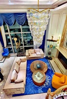 Modernes Klassisches Luxus-Wohnzimmermöbel Direkt vom Hersteller Günstiges 7-Sitzer Leder-Ecksofa-Set Hotel-Lobby-Sofas
