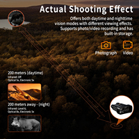 Télémètre portable avec vision nocturne, affichage infrarouge mains libres pour le camping en plein air, la randonnée, mesure précise de la distance