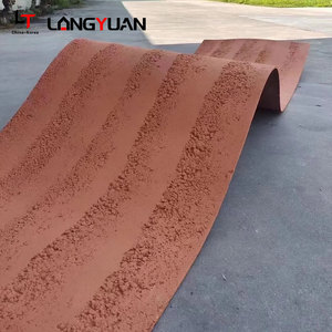 Gỗ hạt cây gai dầu dệt linh hoạt đá travertine bên ngoài bức tường trang trí mềm bảng điều khiển đất sét MCM đá tự nhiên tấm không thấm nước - Product Image 1