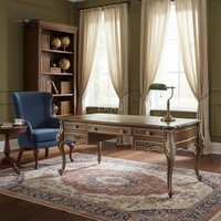 Meubles EKAR |   Bureau de direction sculpté à la main Sovereign Manor - Mobilier de bureau classique américain de luxe