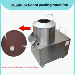 Máquina <span class=keywords><strong>Peladora</strong></span> <span class=keywords><strong>de</strong></span> Batata y Jengibre Automática Comercial, Máquina <span class=keywords><strong>Peladora</strong></span> y Limpiadora <span class=keywords><strong>de</strong></span> Papas Pequeña <span class=keywords><strong>de</strong></span> Acero Inoxidable para el Hogar - Product Image 5