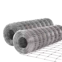 Rollo de Malla de Alambre de Acero Galvanizado, Tejido Simple, para Cercas de Ganado, Ovejas, Cabras, Vacas, Ciervos, Aislamiento de Granjas