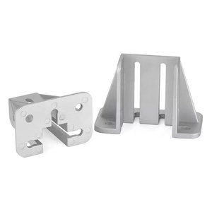 4080 4040 4545 4590 Đen/Bạc cố định cơ sở đúc hợp kim nhôm vuông san lấp mặt bằng chân hàng rào khung sàn gắn khung cơ sở - Product Image 3