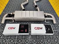 Tuyau d'échappement arrière en acier inoxydable avec soupapes pour BMW G20 325I
