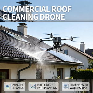 BROUAV C10 Solar Panel Cleaning Drone Building Windows Durable Motor Core Component CE/RoHS Certified 1-Year Cost-Effective Easy - Product Image 1