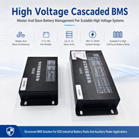 Système de gestion de la batterie (BMS) industriel 160S pour stockage d'énergie, avec moniteur haute tension EC-HV-MC1+EC-HV-SC9 et écran LCD 4,3 pouces, compatible CAN et RS485