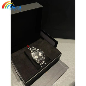 Unique Luxury OEM Factory <b>Black</b> Matte Lacquer Branded Wooden Watch <b>Box</b>,Watch Packaging <b>Box</b> With Custom Logo for Watch - Product Image 5