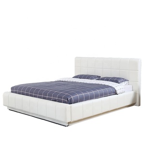 Willsoon Design moderno bianco in pelle PU letto con superficie morbida a tre lati luce e stoccaggio <span class=keywords><strong>per</strong></span> mobili <span class=keywords><strong>per</strong></span> la casa camera da letto - Product Image 1