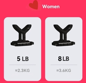 Gilet lesté confortable pour femme, sans compression mammaire, 5lb 8lb, respirant, pour l'entraînement, la course à pied et la gym - Product Image 3