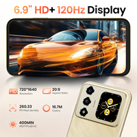 Fossibot S7 Akıllı Telefon 6.9 İnç 4+128GB 16MP Arka Kamera 8MP Ön Kamera T615 5000mAh Android 16 Telefon