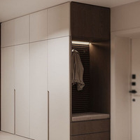Armoire en bois pour vêtements, meubles de chambre à coucher, armoire de rangement, sur mesure
