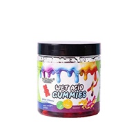 Huitong Foods Vochtige, pittige, zachte marshmallow snoepjes - kauwbare, rubberachtige snoepjes met fruit smaak 350g blikje - perfecte snack