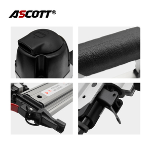ASCOTT Industrial&DIY F5040 Pistolet à clous pneumatique 2-en-1 pour finition droite, outil de menuiserie double fonction, <span class=keywords><strong>cloueur</strong></span> et agrafeuse combinés - Product Image 4