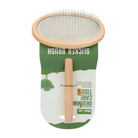Brosse à lisser en acier inoxydable avec logo personnalisé en gros d'usine