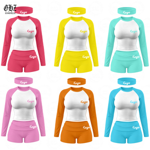 Y2K Clothing Custom 2 Piece Set <strong>Women</strong> Cotton <strong>Jersey</strong> Baby Tee Skinny Long Sleeves and Flared <strong>Shorts</strong> for <strong>Women</strong> Loungewear Set - Product Image 1