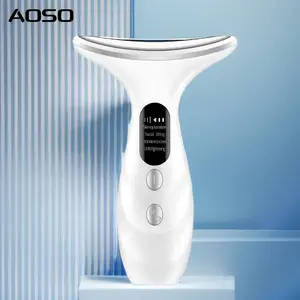 Vẻ đẹp di động thiết bị cổ Massager mini xuất hiện với chăm sóc da probe USB sạc giao diện làm sáng cổ dòng