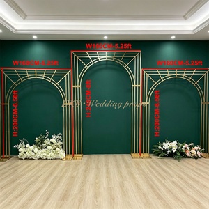 DKB New Arrival Professional Modern Metal Arched <b>Mirrors</b> Set Wall Decorative Standalone <b>Panels</b> Interior Design Wedding - Product Image 2
