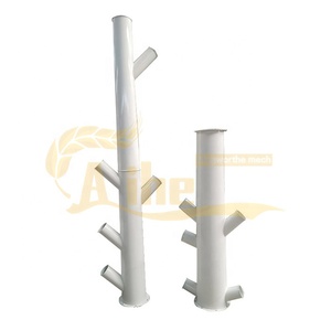 Thép mạ kẽm ống tròn bụi Bộ sưu tập khai thác hệ thống ép vòng khóa mặt bích uốn cong chế biến thực phẩm Bộ phận máy móc - Product Image 5