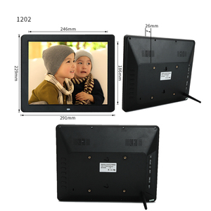 Cadre photo numérique mural de 12 pouces avec rotation automatique, affichage vidéo MP4/AVI, lecture USB/SD et MP3/AAC pour le bureau - Product Image 6