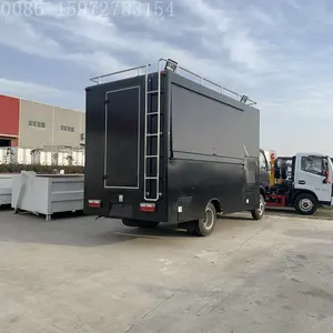 Dongfeng di động nấu ăn xe tải 130hp EURO 3 4m2 hộp di động nhà bếp tùy chỉnh ăn xe