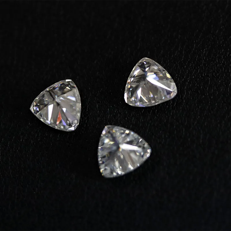 Vendita all'ingrosso trillion cut vvs moissanite diamond D EF color moissanite per fare gioielli