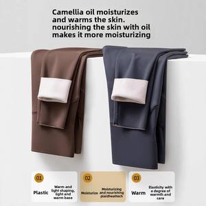 Vêtements <span class=keywords><strong>de</strong></span> maternité automne hiver pantalon <span class=keywords><strong>de</strong></span> requin taille haute et leggings d'extérieur épaissi doublés en polaire grande taille pour les nouvelles mamans - Product Image 2