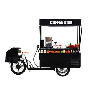 Triciclo móvil eléctrico, carrito de exhibición de comida, bicicleta de café, Mini camión de comida caliente para la venta, OEM - Product Image 1