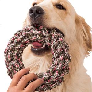 Pet Toy Storage Medium Large dog chew pull funny pet dog cotton ring toy
